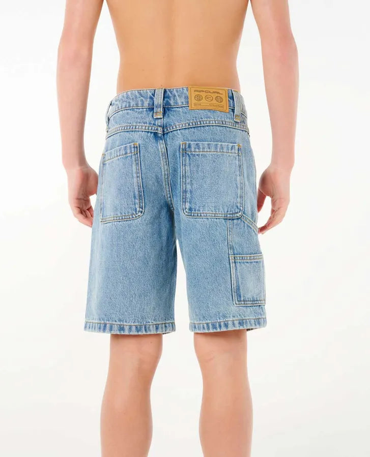 Ripcurl hyped up denim boys walkshort-Washed Blue