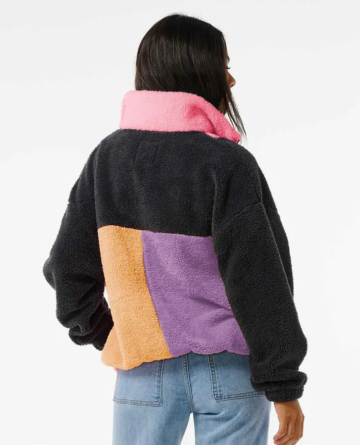 Ripcurl Block Party Polar Fleece-Charcoal