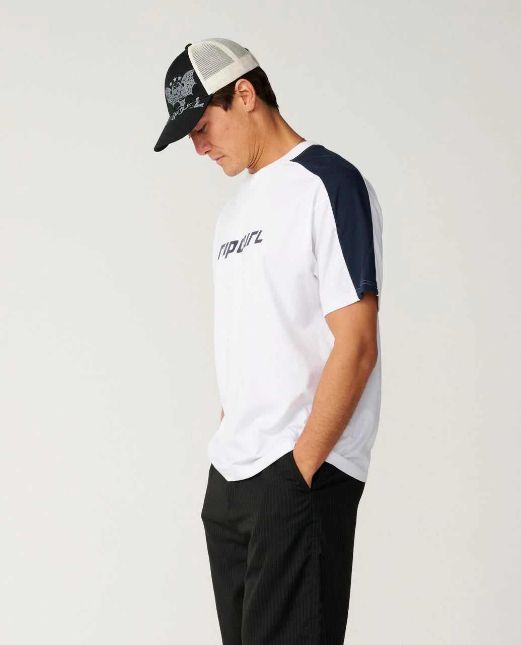 Ripcurl Archive Up Top Panel Loose Tee | White