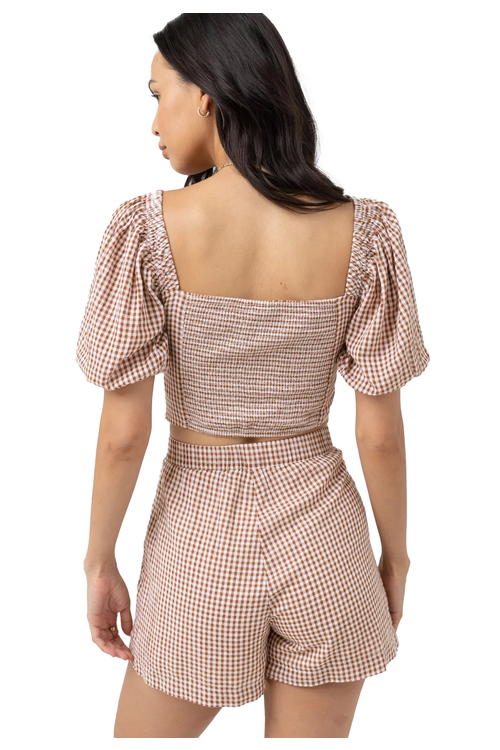 Rhythm lola check short sleeve