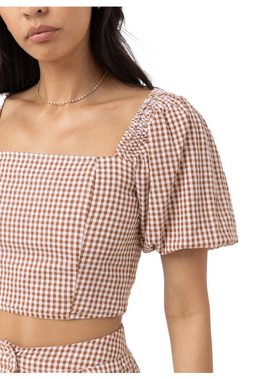 Rhythm lola check short sleeve