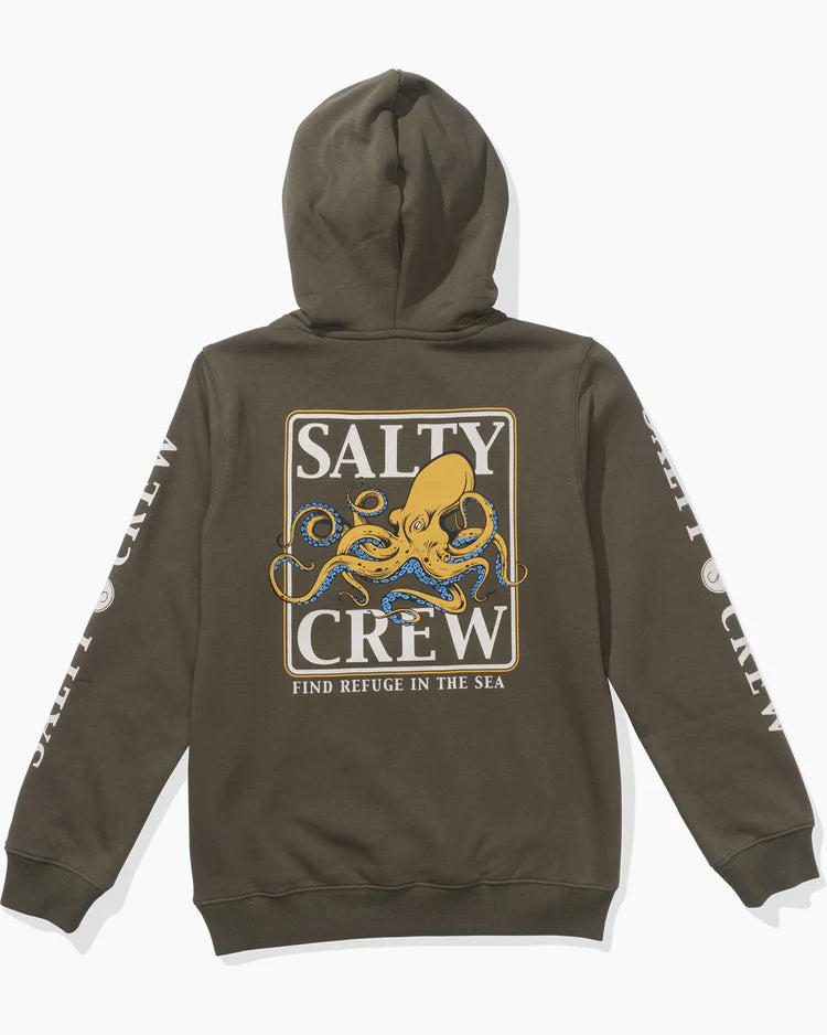 Salty crew ink slinger youth fleece hood