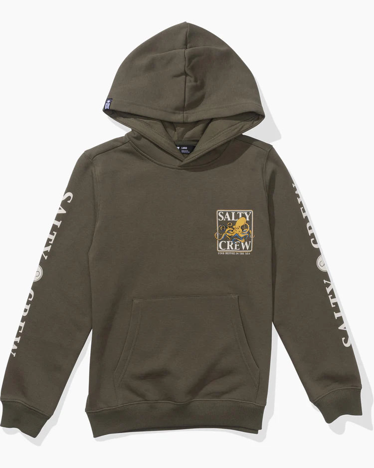 Salty crew ink slinger youth fleece hood