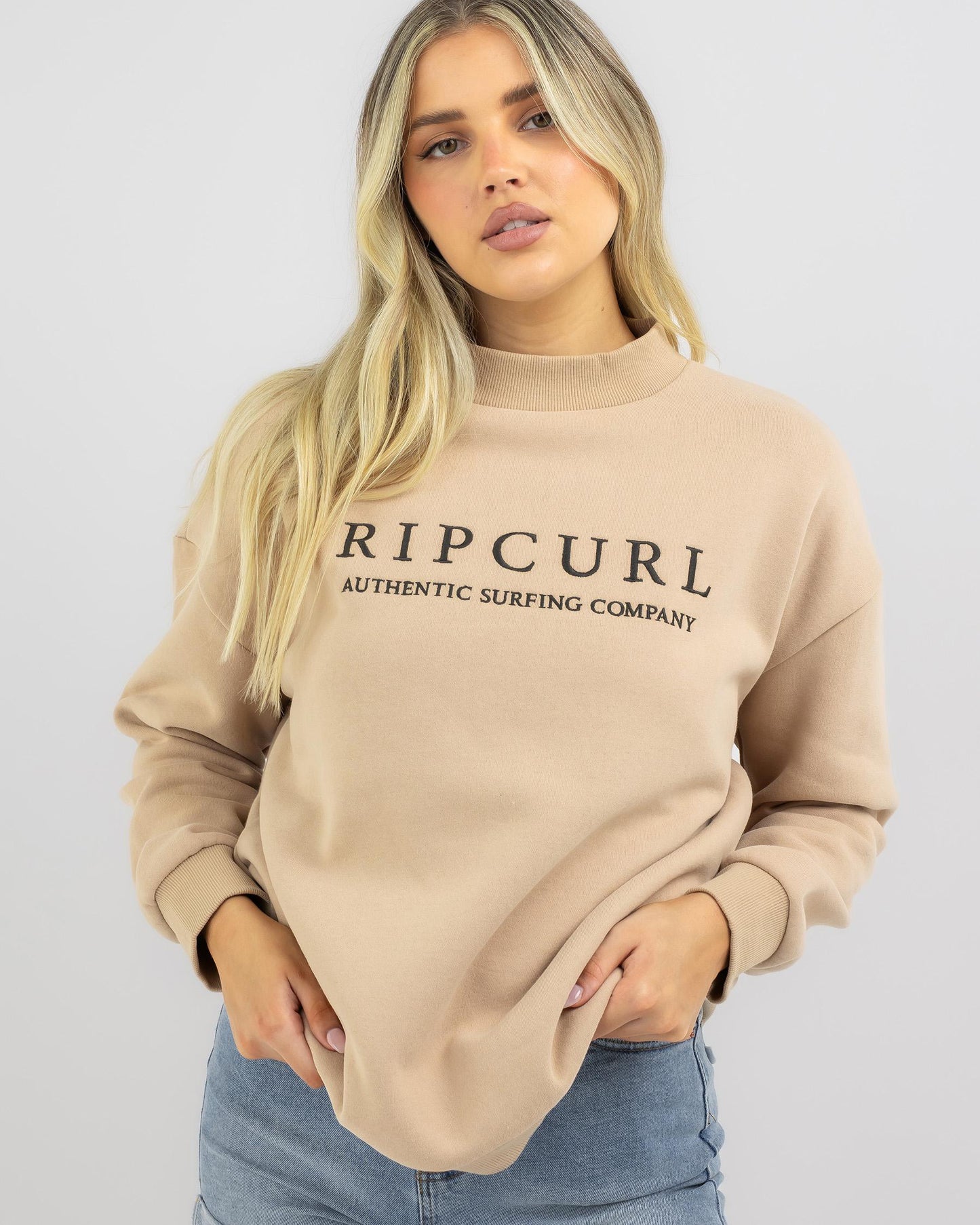Rip Curl Premium Surf Crew- Beige