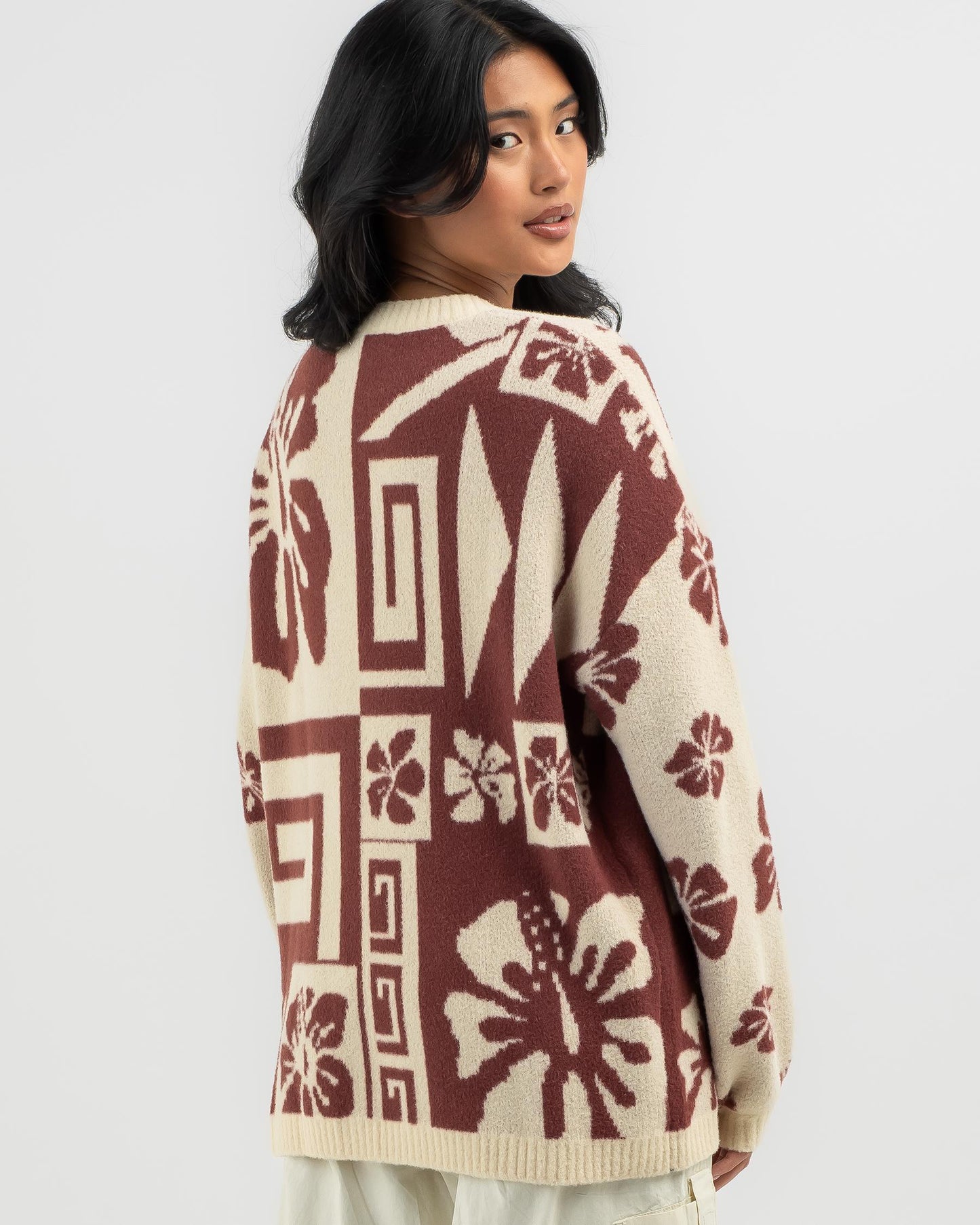 Rip curl block party jacquard crew