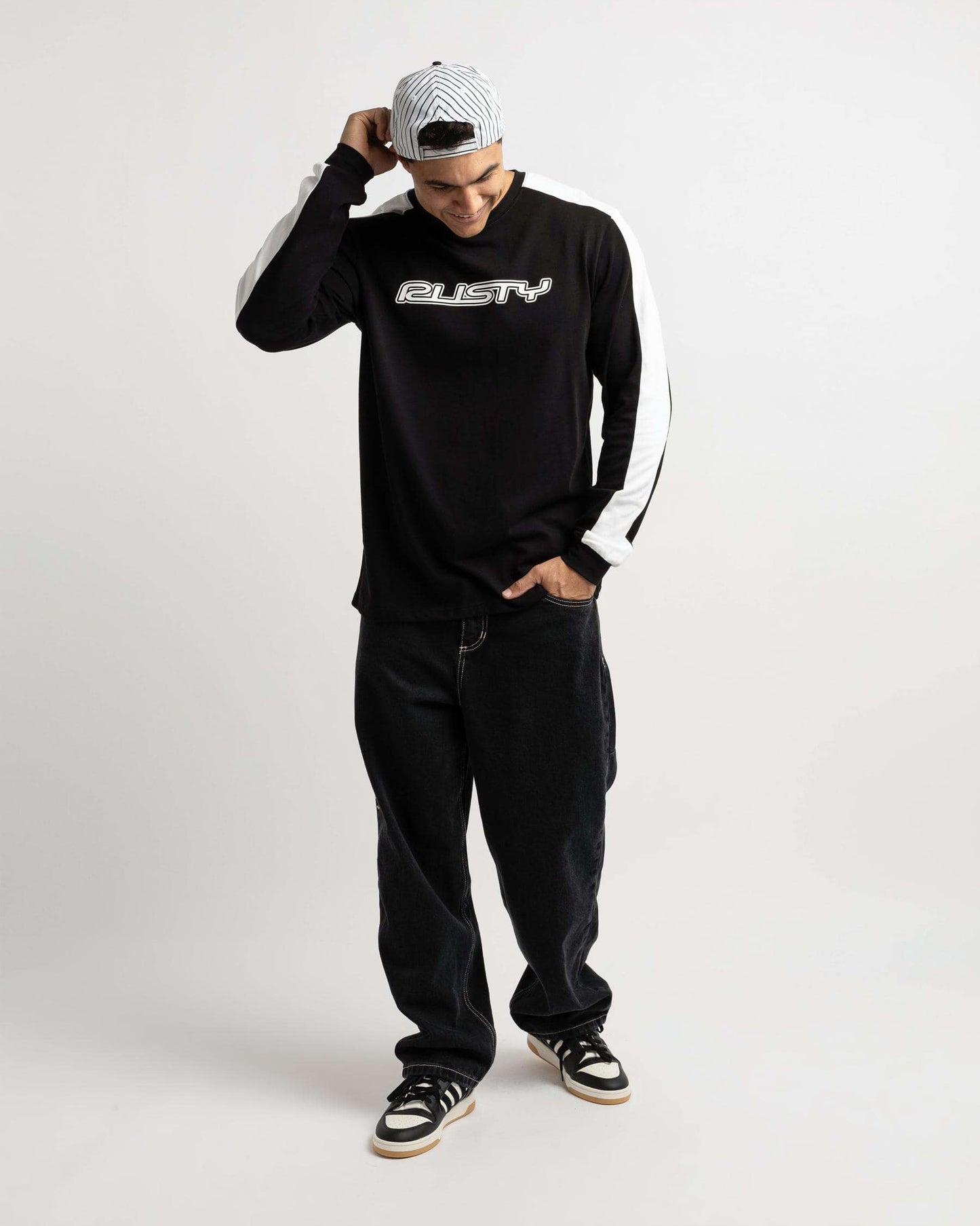 Rusty dogtown long sleeve heavy tee black