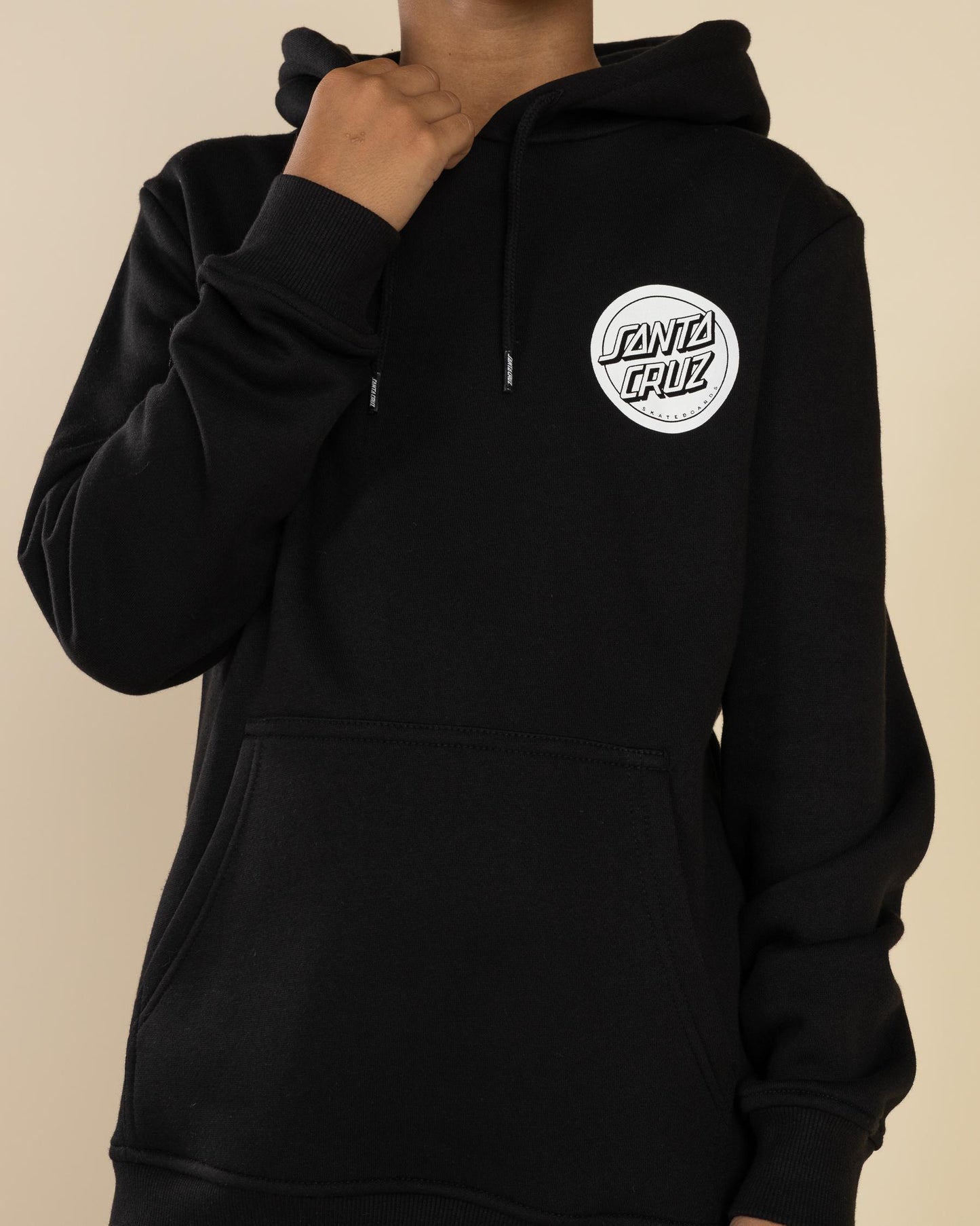 Santa Cruz Reverse Dot Mono Hood- Black