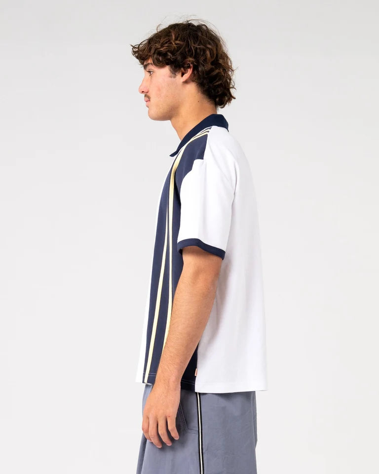 Rusty Prestige Short Sleeve Polo l White