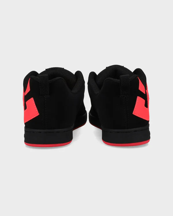 DC Womens Court Graffik Skate Shoes - BLACK/HOT PINK