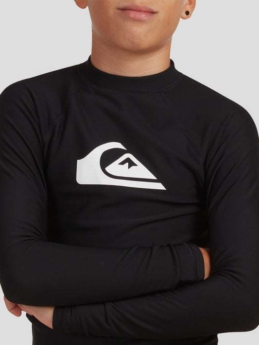 Quiksilver Boys Heater Long Sleeve UPF 50 Rash Vest