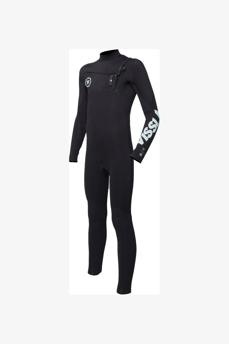 Vissla 7 seas boys 4/3 full chest zip-Black
