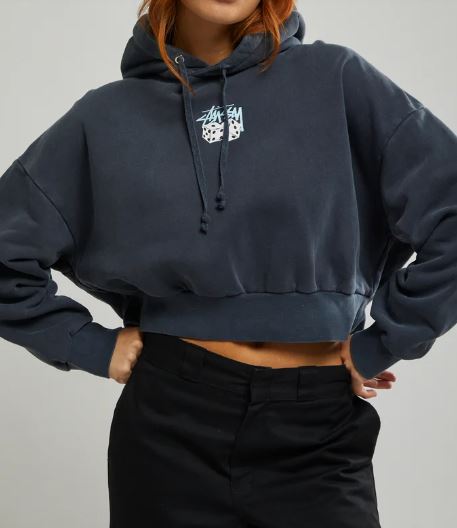 Stussy Pair of Dice Cropped Hoodie