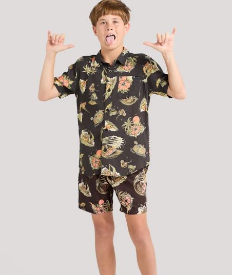 The Mad Hueys Youth Frothin Out Woven Shirt