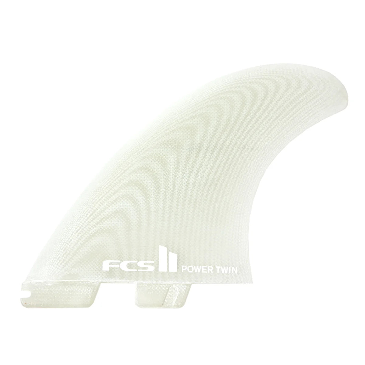FCS II Power twin + 1 PG S-M Clear Fins
