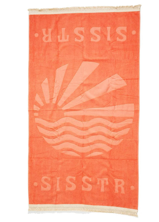 Sisstr aloha sun beach towel- Coral