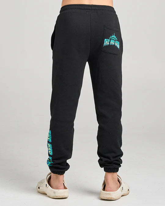The mad hueys youth black trackpant