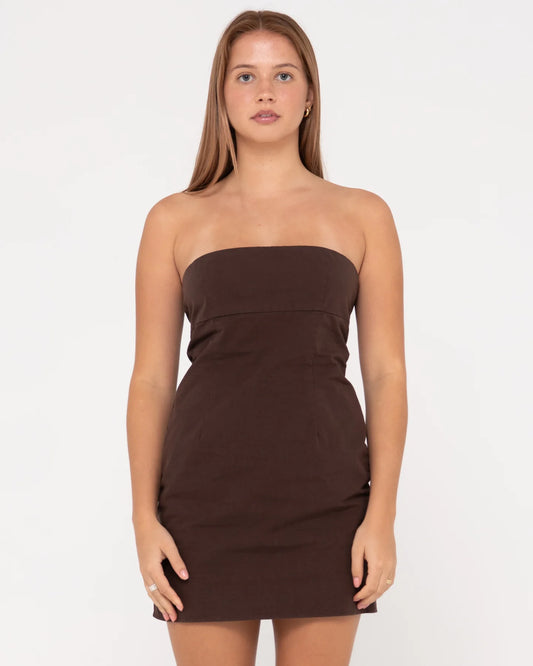 Rusty Leluna Strapless Mini Dress - Brown