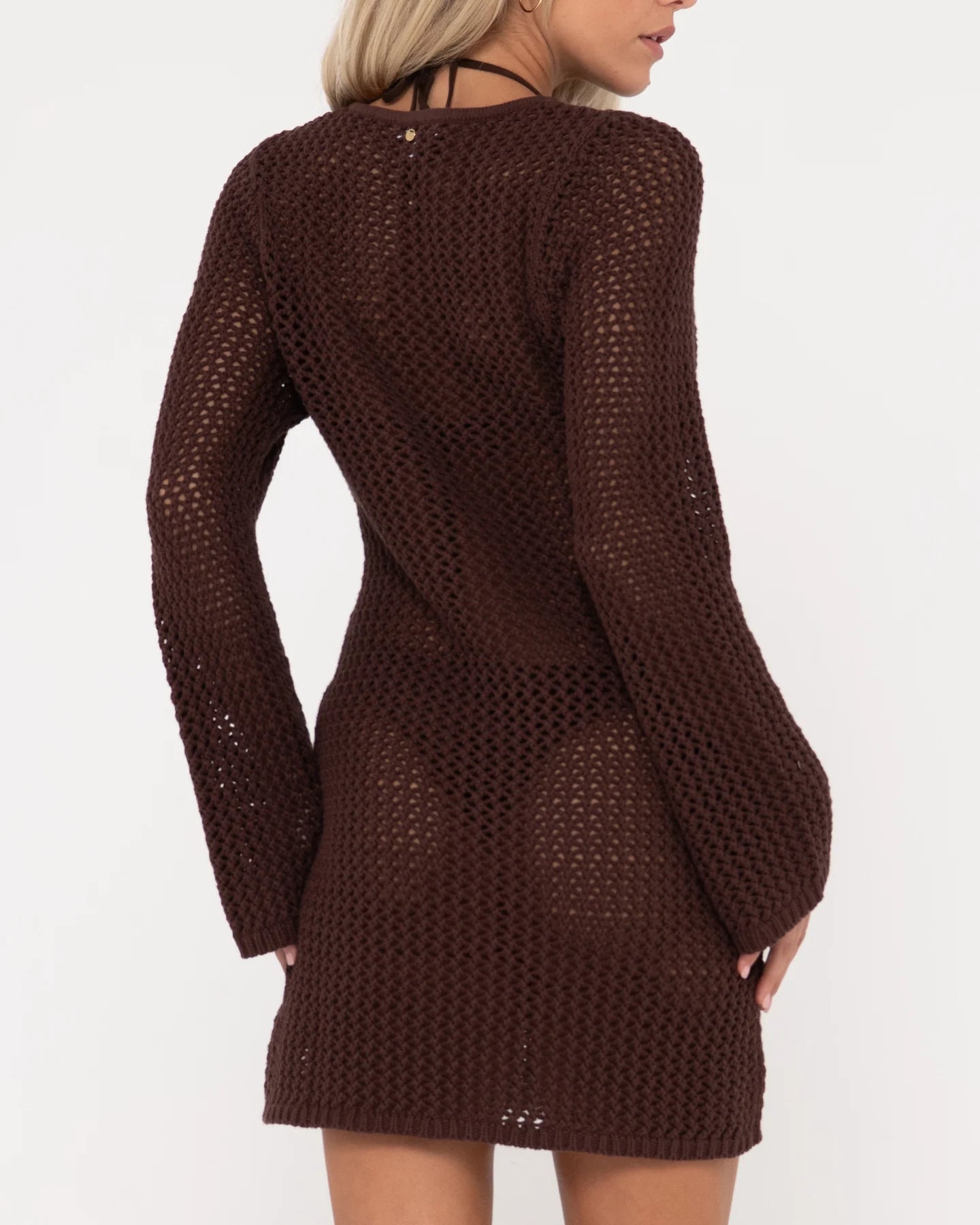 Rusty Amalfi Long Sleeve Knit Mini Dress