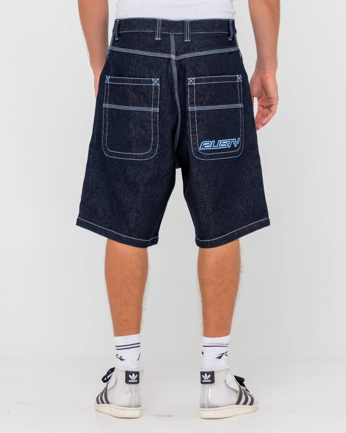 Rusty Flip Daddy Jorts- Raw Dawg Blue