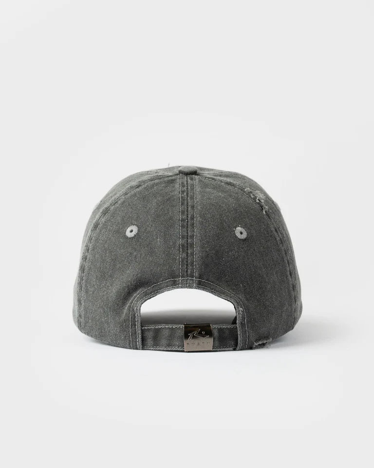 Rusty Split Seam Dad Cap | Washed Black
