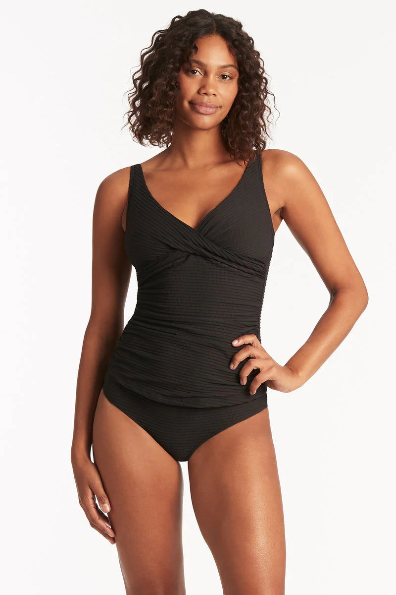 Sea Level Spinnaker Cross Front Tankini