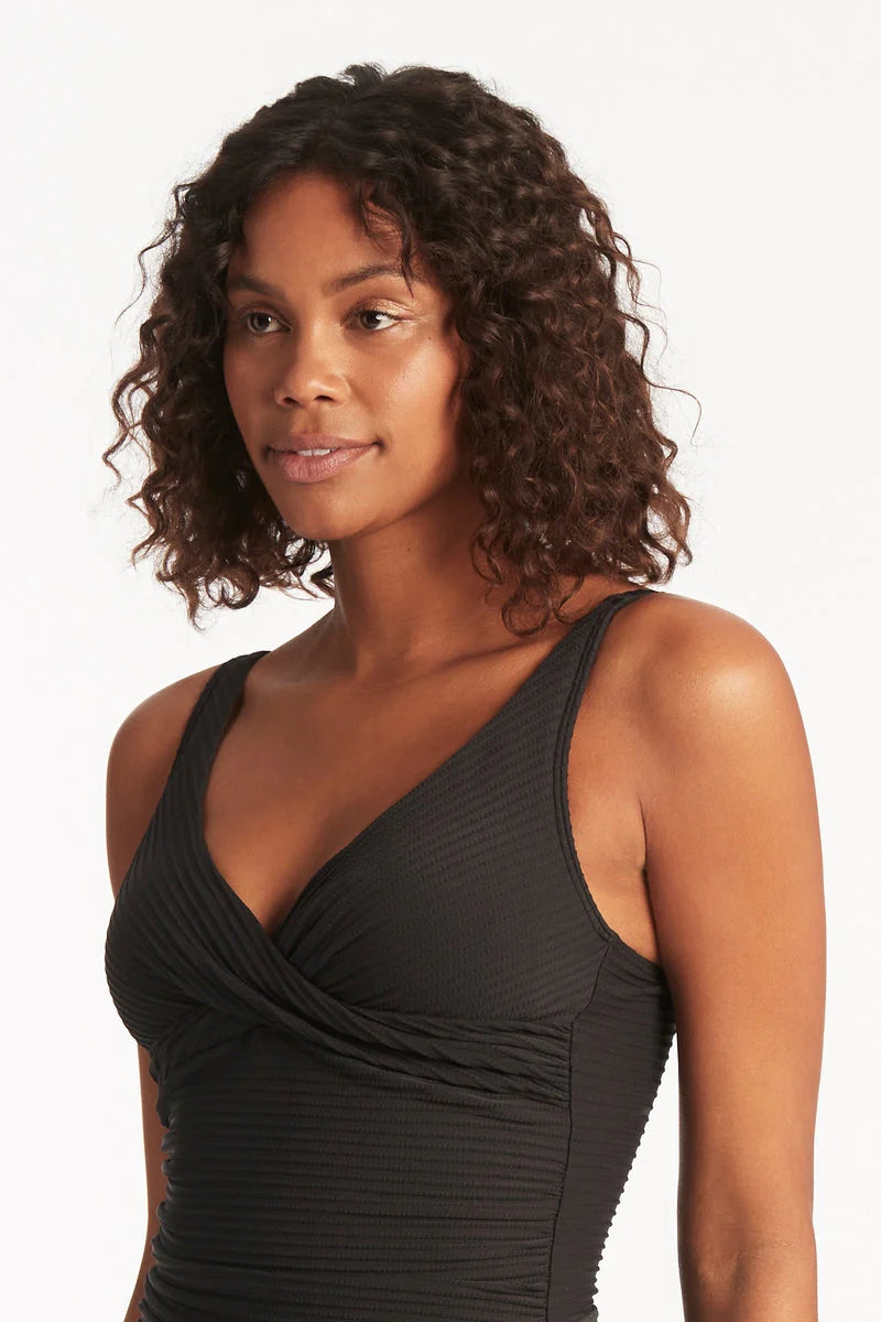 Sea Level Spinnaker Cross Front Tankini