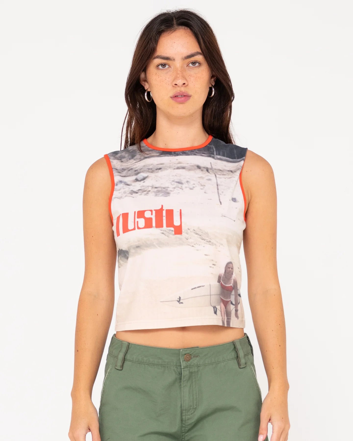 Rusty All Ova Graphic Tank Top
