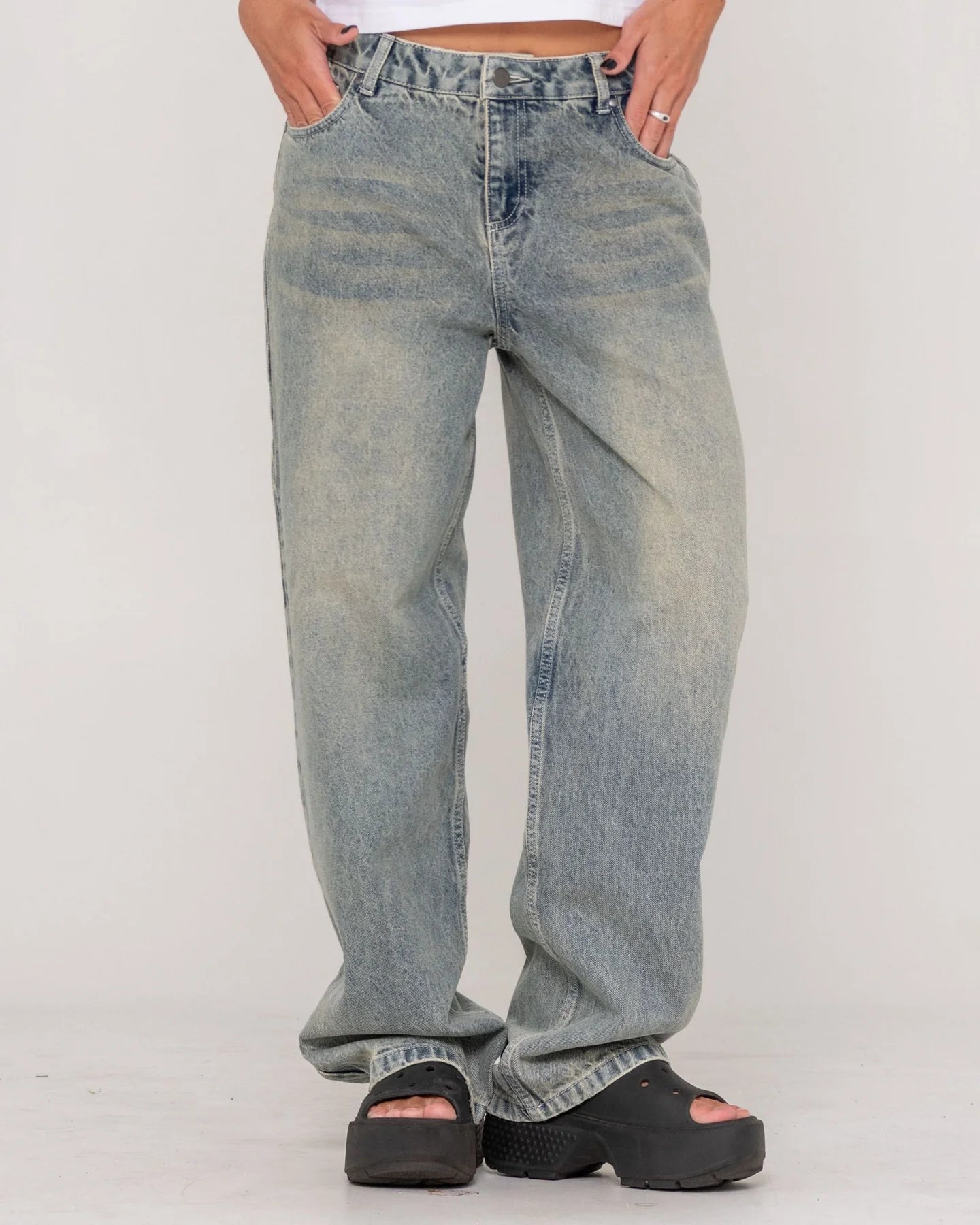 Norty Bethany Baggy Low Rise Jean