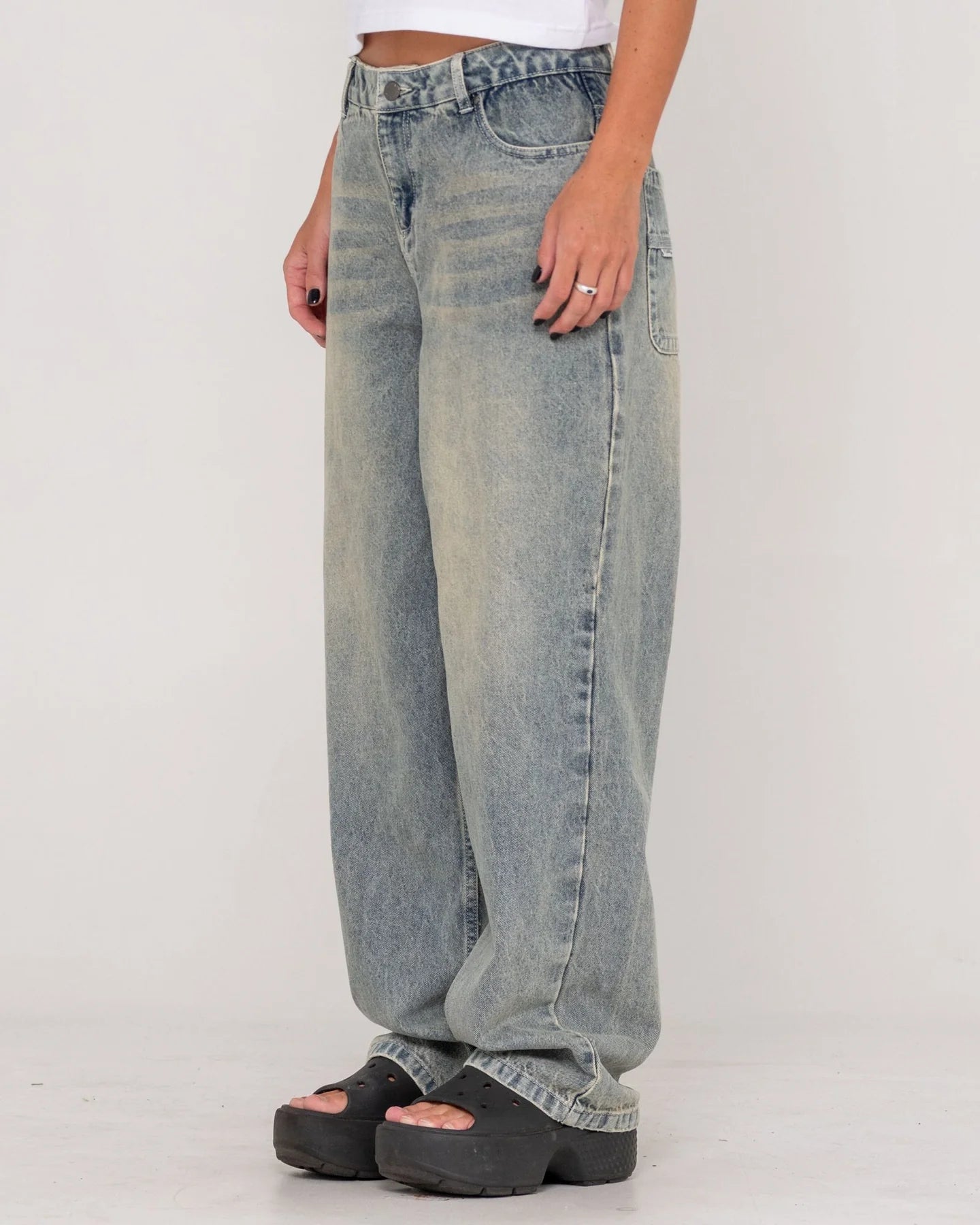 Norty Bethany Baggy Low Rise Jean