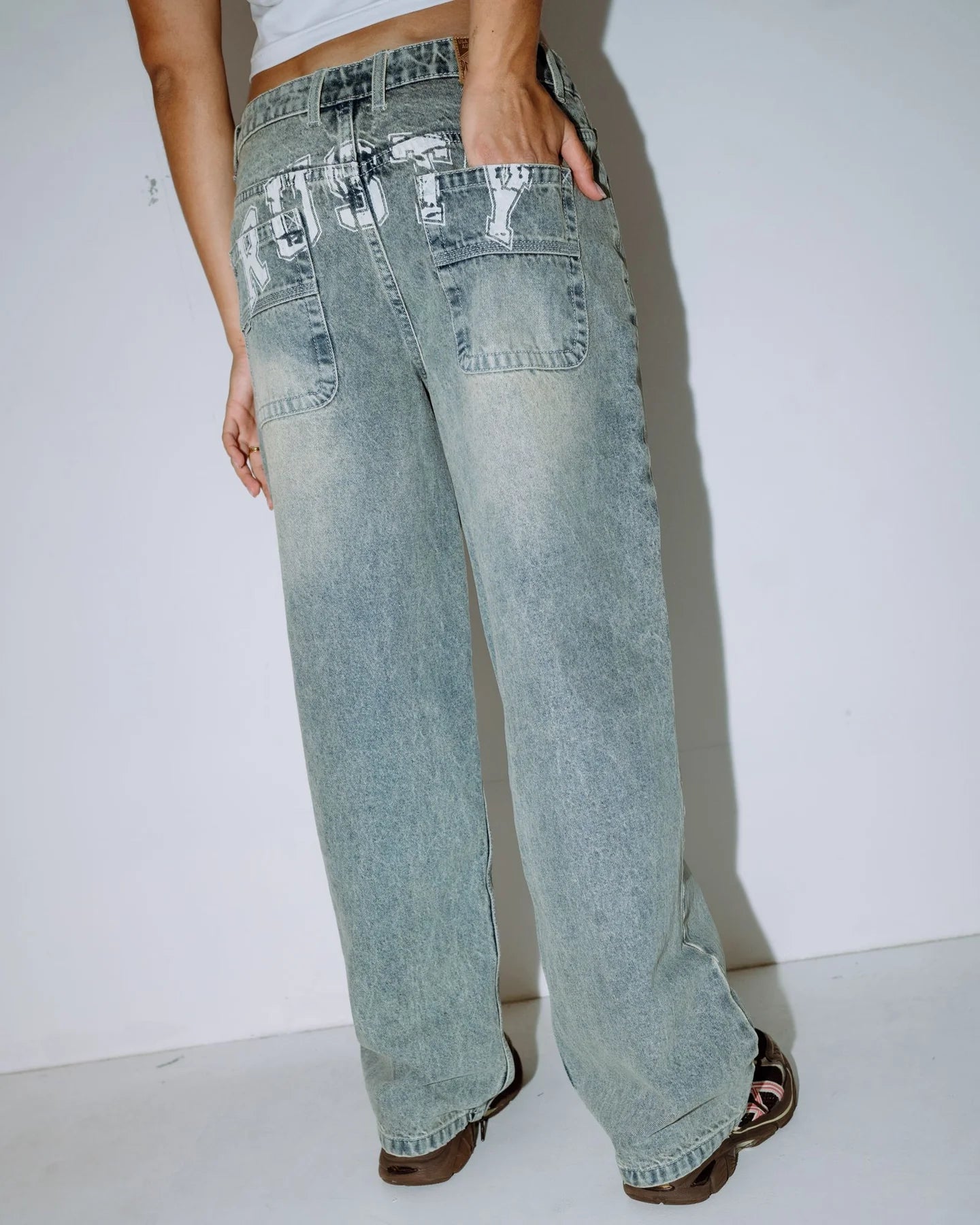 Norty Bethany Baggy Low Rise Jean