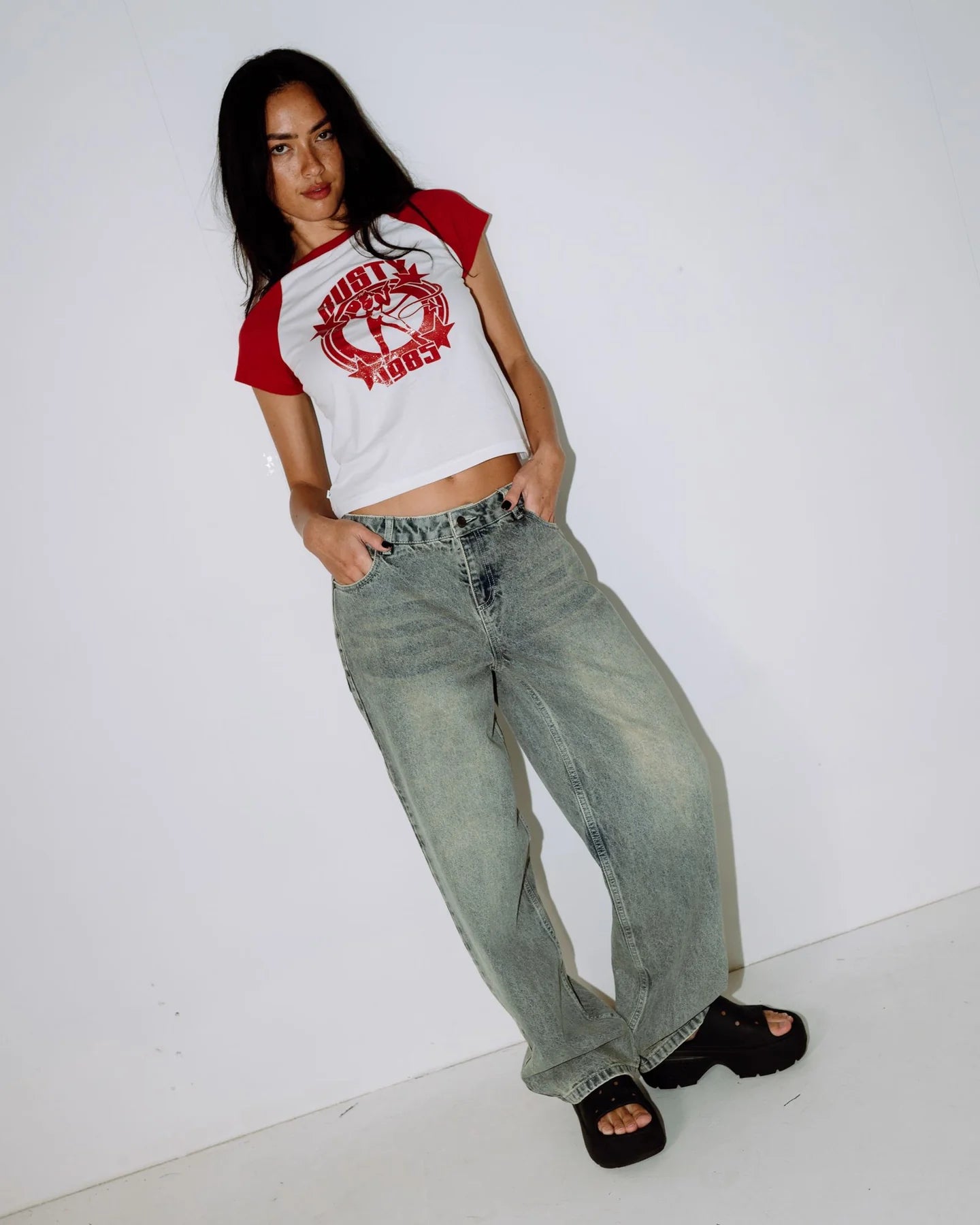 Norty Bethany Baggy Low Rise Jean
