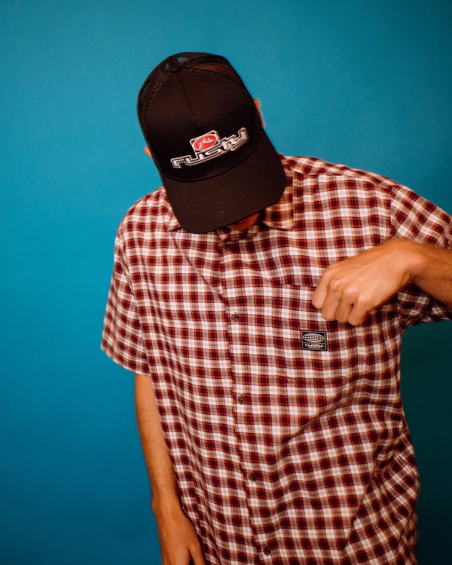 Rusty Worldwide Curved Hem Button Shirt