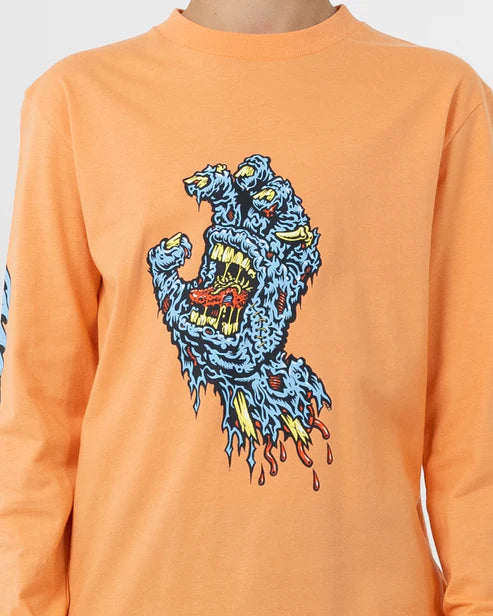Santa cruz decaying hand boys LS tee