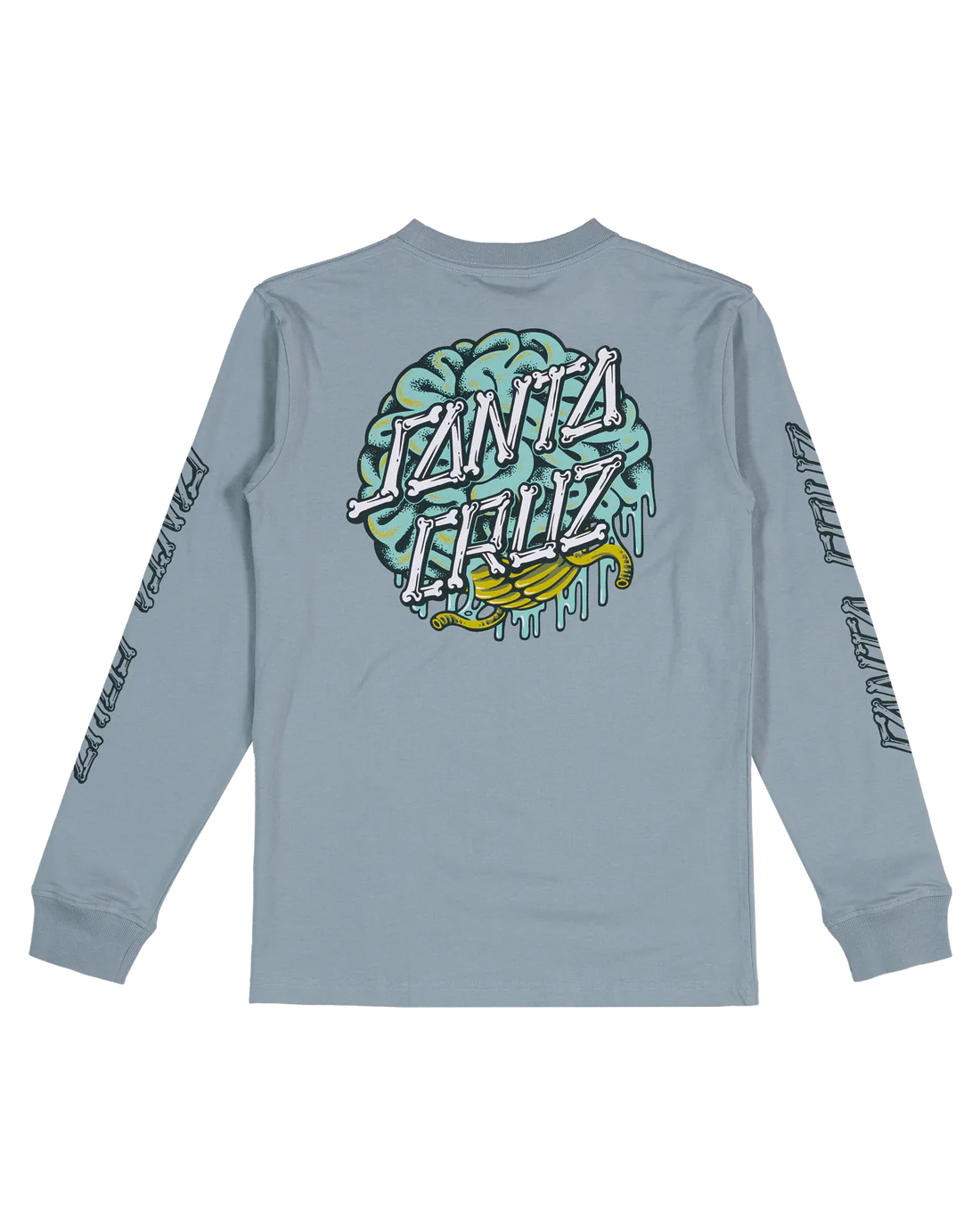 Santa Cruz Brain Dot Hollow Strip Long Sleeve Tee