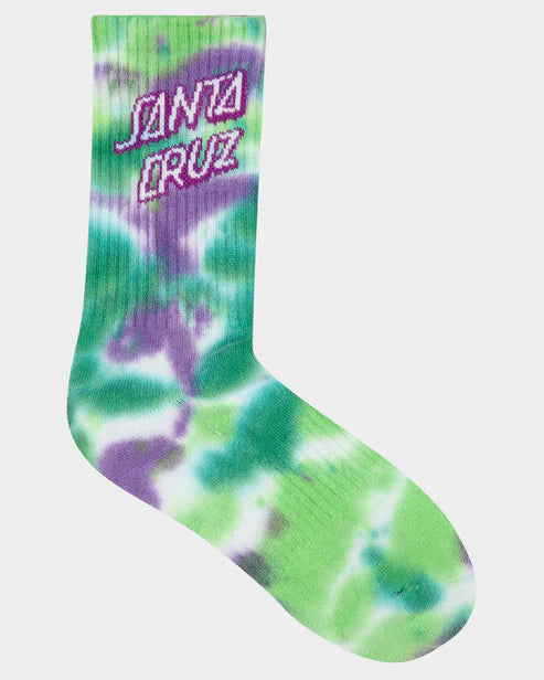 Santa Cruz Stack Strip Youth Crew Sock-2 Pack