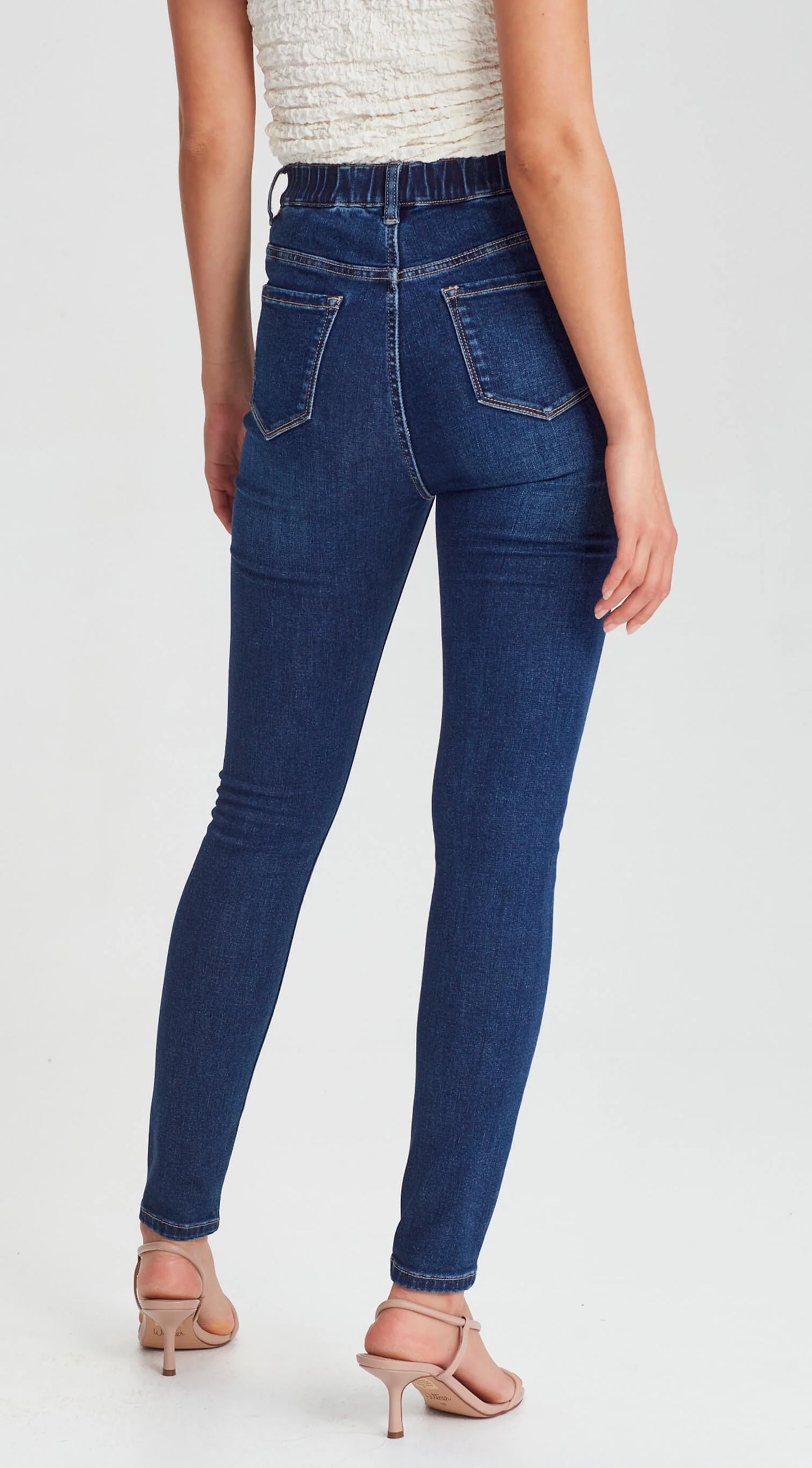 Junkfood Jean VERONICA | Elastic Waist Dark Blue