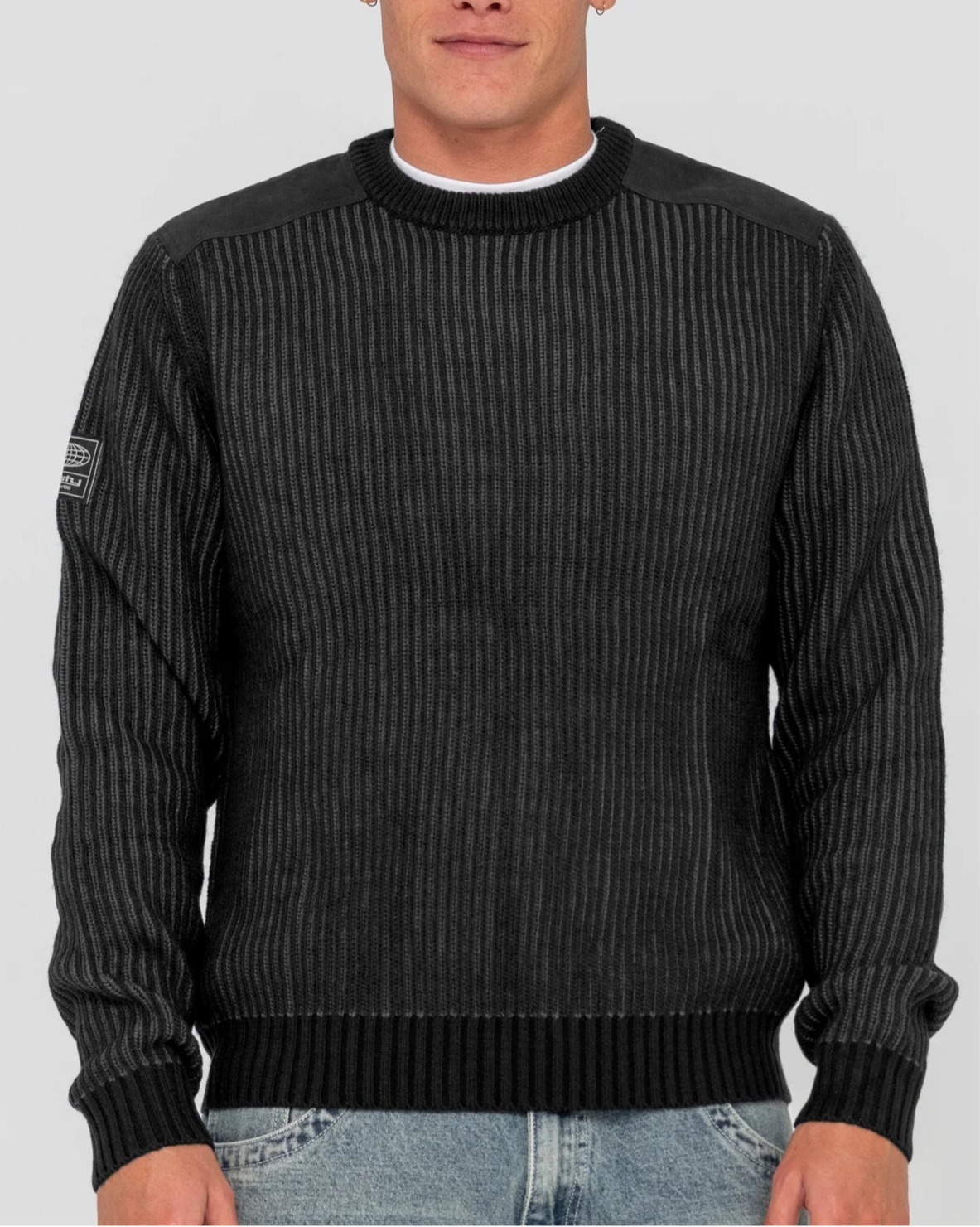 Rusty Ora style knitted crew- Black