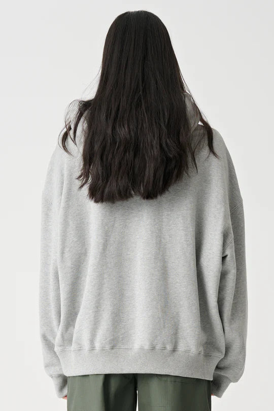 X-Girl College OS Hood - Grey Marle