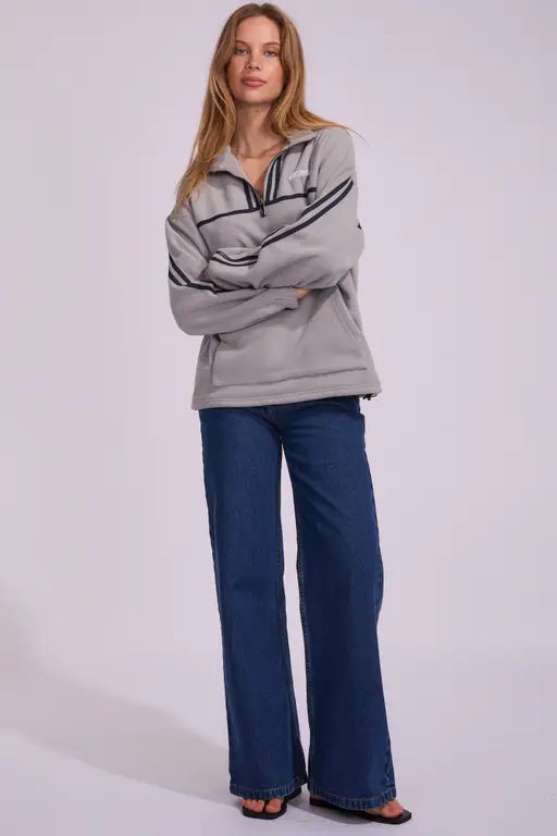 Rusty Bind Me Up 1/4 Zip Polar Fleece