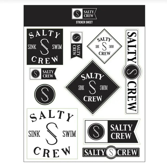 Salty crew sticker sheet