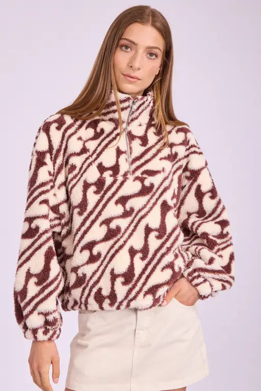 Billabong Dark Wave Half Zip Womens Crew