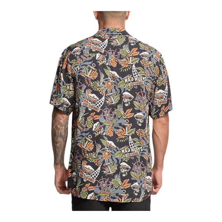 The Mad Hueys Island Captain Woven Shirt - Black