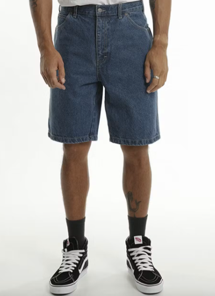 Dickies Relaxed Fit Carpenter Short - Stone Washed Indigo