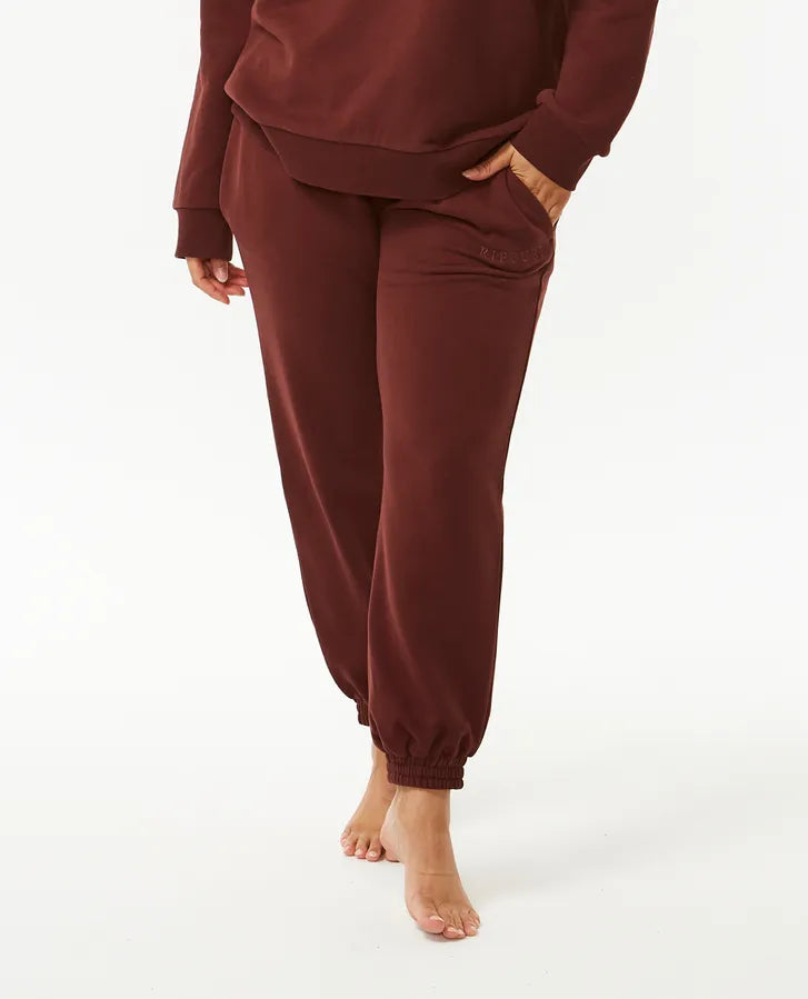 Ripcurl premium surf trackpant- Plum
