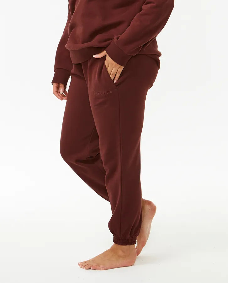 Ripcurl premium surf trackpant- Plum