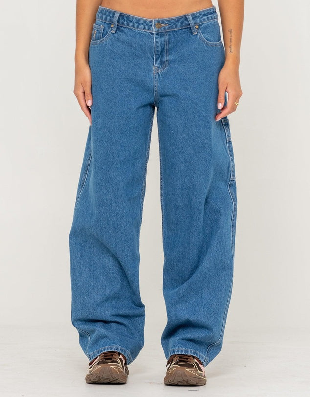 Rusty Risque Bethany Baggy Low Rise Denim Jean