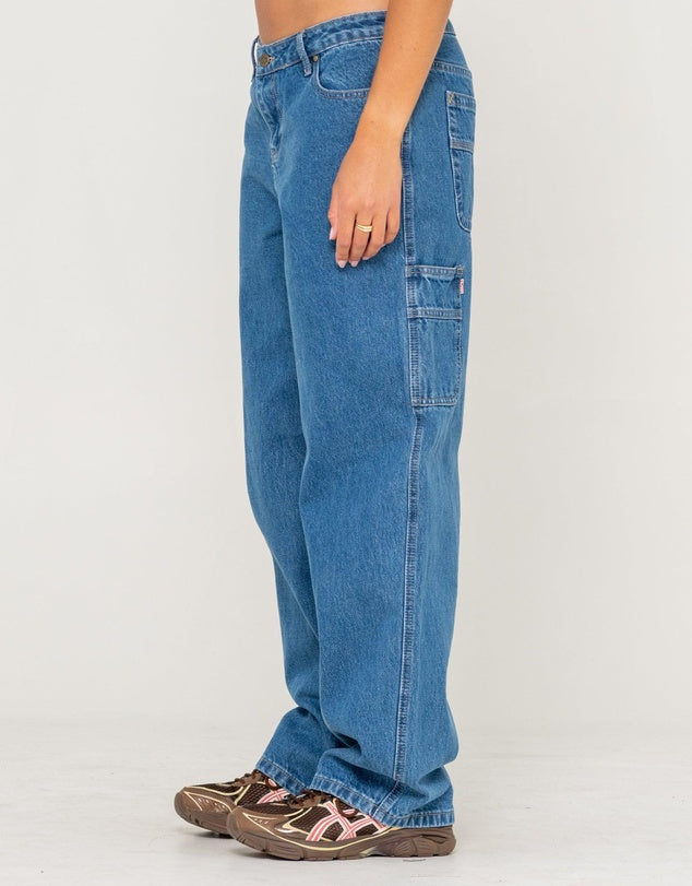 Rusty Risque Bethany Baggy Low Rise Denim Jean