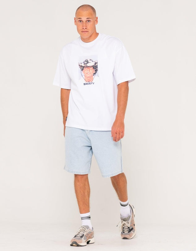 Rusty Flip Daddy 2.0 Jort- Sky Blue Heather