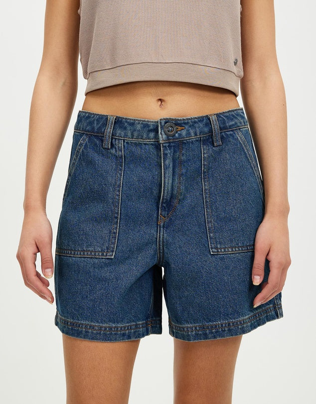 Volcom Womens Krafty Denim Short