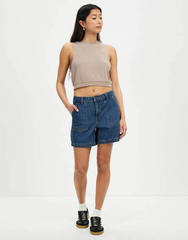 Volcom Womens Krafty Denim Short
